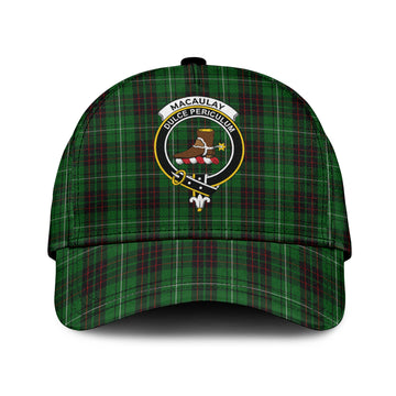 MacAulay of Lewis Tartan Classic Cap with Family Crest