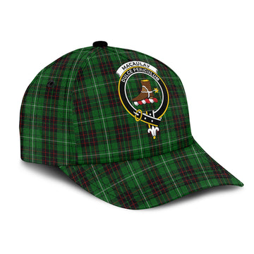 MacAulay of Lewis Tartan Classic Cap with Family Crest