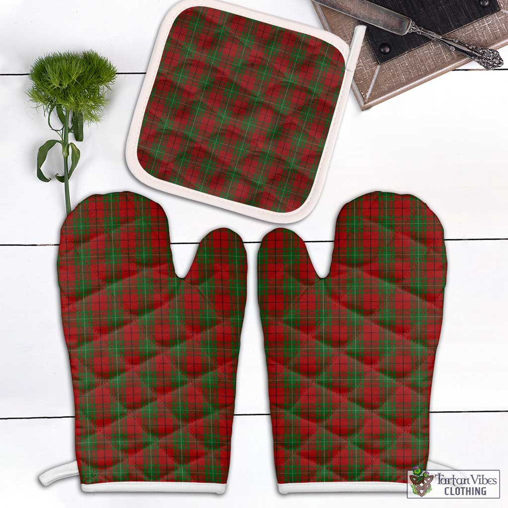 MacAuley Tartan Combo Oven Mitt & Pot-Holder White - Tartan Vibes Clothing