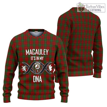 MacAuley Tartan Ugly Sweater with Family Crest DNA In Me Style Unisex - Tartan Vibes Clothing