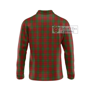 MacAuley Tartan Long Sleeve Polo Shirt with Family Crest DNA In Me Style - Tartan Vibes Clothing