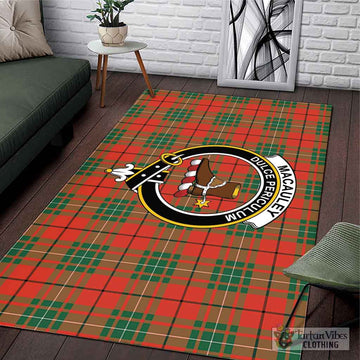 MacAuley Ancient Tartan Area Rug with Family Crest L 59*86 inch (150x220 cm) - Tartan Vibes Clothing
