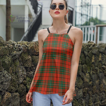 MacAuley Ancient Tartan Loose Halter Neck Camisole Women - Tartan Vibes Clothing