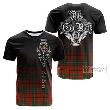 MacAuley Ancient Tartan Cotton T-shirt Featuring Alba Gu Brath Family Crest Celtic Inspired Kid's Shirt - Tartan Vibes Clothing