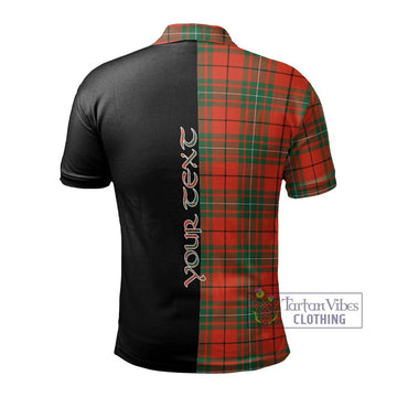 MacAuley Ancient Tartan Polo Shirt with Family Crest and Half Of Me Style - Tartan Vibes Clothing