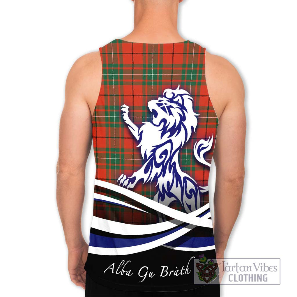 MacAuley Ancient Tartan Men's Tank Top with Alba Gu Brath Regal Lion Emblem - Tartan Vibes Clothing