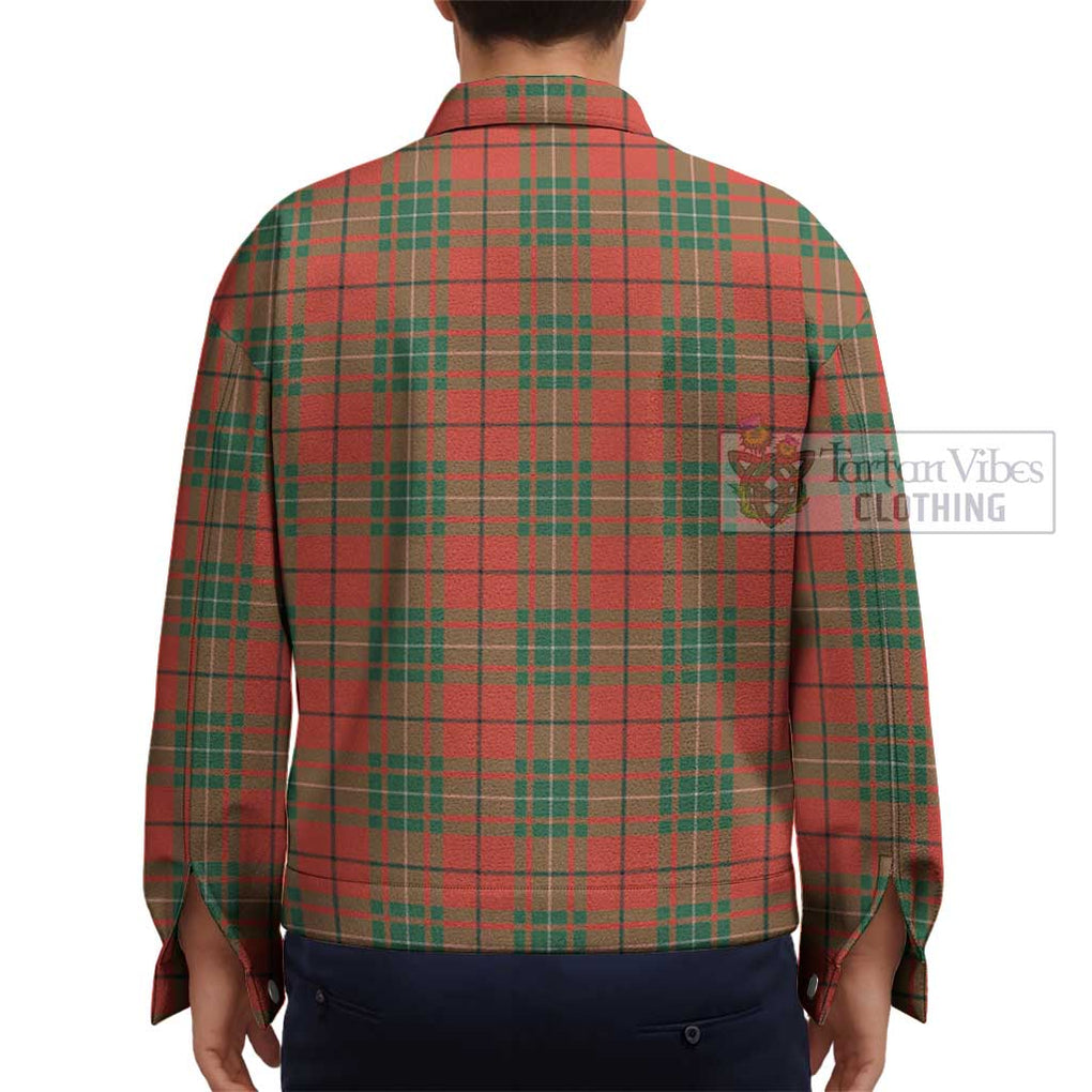 MacAuley Ancient Tartan Unisex Lapel Cotton Jacket - Tartan Vibes Clothing