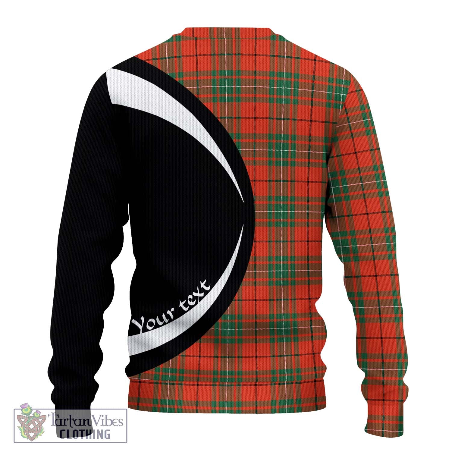 MacAuley Ancient Tartan Ugly Sweater with Family Crest Circle Style - Tartan Vibes Clothing