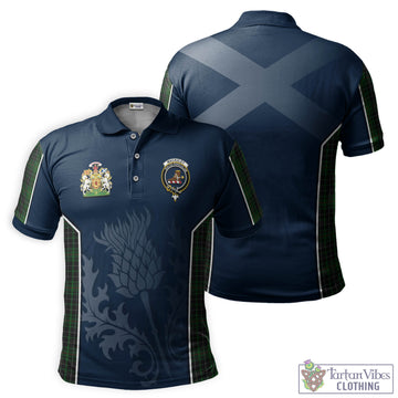 MacAuley Hunting Tartan Men's Polo Shirt with Family Crest and Scottish Thistle Vibes Sport Style Kid - Tartan Vibes Clothing
