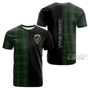 MacAuley Hunting Tartan Cotton T-shirt with Family Crest and Half Of Me Style Kid's Shirt - Tartan Vibes Clothing
