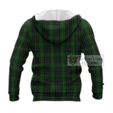 MacAuley Hunting Tartan Knitted Hoodie with Family Crest DNA In Me Style - Tartan Vibes Clothing