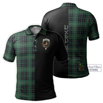 MacAuley Hunting Ancient Tartan Polo Shirt with Family Crest and Half Of Me Style Kid - Tartan Vibes Clothing