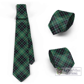 MacAuley Hunting Ancient Tartan Classic Necktie Cross Style Necktie One Size - Tartan Vibes Clothing