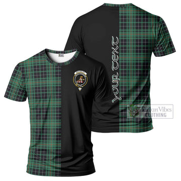 MacAuley Hunting Ancient Tartan T-Shirt with Family Crest and Half Of Me Style Kid's Shirt - Tartan Vibes Clothing