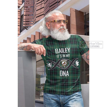 MacAuley Hunting Ancient Tartan Cotton T-shirt with Family Crest DNA In Me Style Men's Shirt - Tartan Vibes Clothing