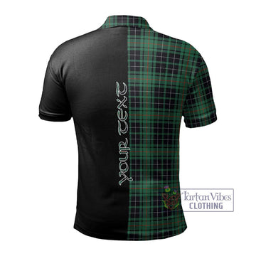 MacAuley Hunting Ancient Tartan Polo Shirt with Family Crest and Half Of Me Style - Tartan Vibes Clothing