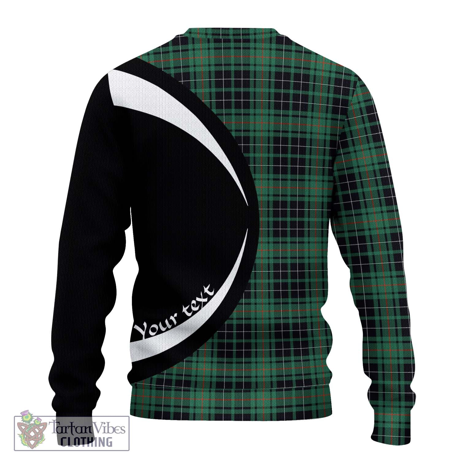 MacAuley Hunting Ancient Tartan Ugly Sweater with Family Crest Circle Style - Tartan Vibes Clothing