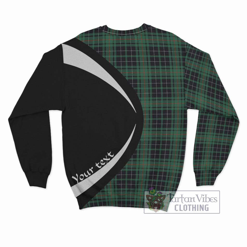 MacAuley Hunting Ancient Tartan Sweatshirt with Family Crest Circle Style - Tartan Vibes Clothing