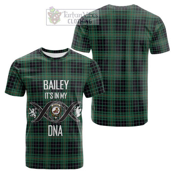 MacAuley Hunting Ancient Tartan Cotton T-shirt with Family Crest DNA In Me Style Kid's Shirt - Tartan Vibes Clothing