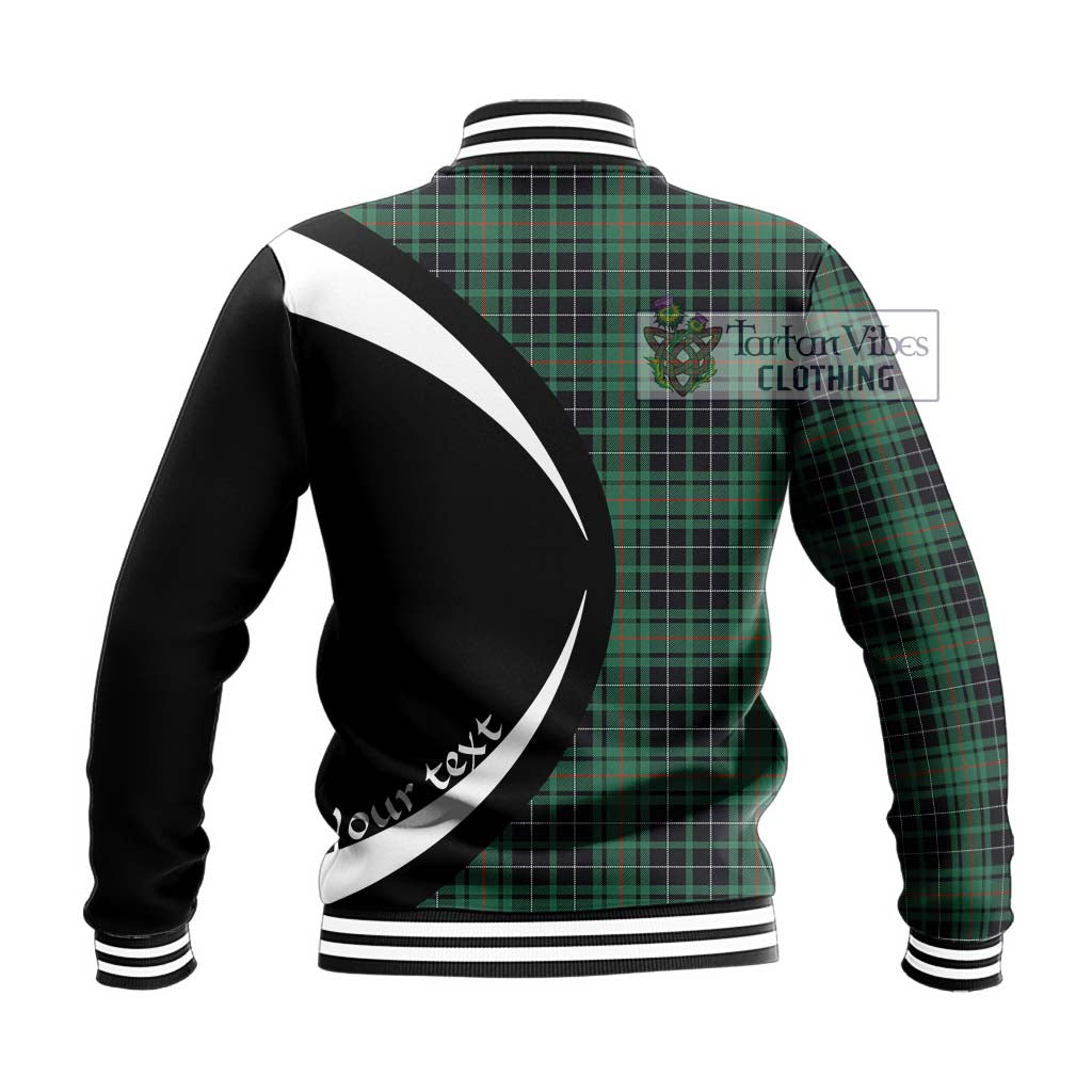 MacAuley Hunting Ancient Tartan Baseball Jacket with Family Crest Circle Style - Tartan Vibes Clothing