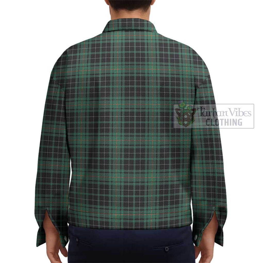 MacAuley Hunting Ancient Tartan Unisex Lapel Cotton Jacket - Tartan Vibes Clothing