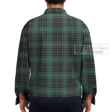 MacAuley Hunting Ancient Tartan Unisex Lapel Cotton Jacket - Tartan Vibes Clothing
