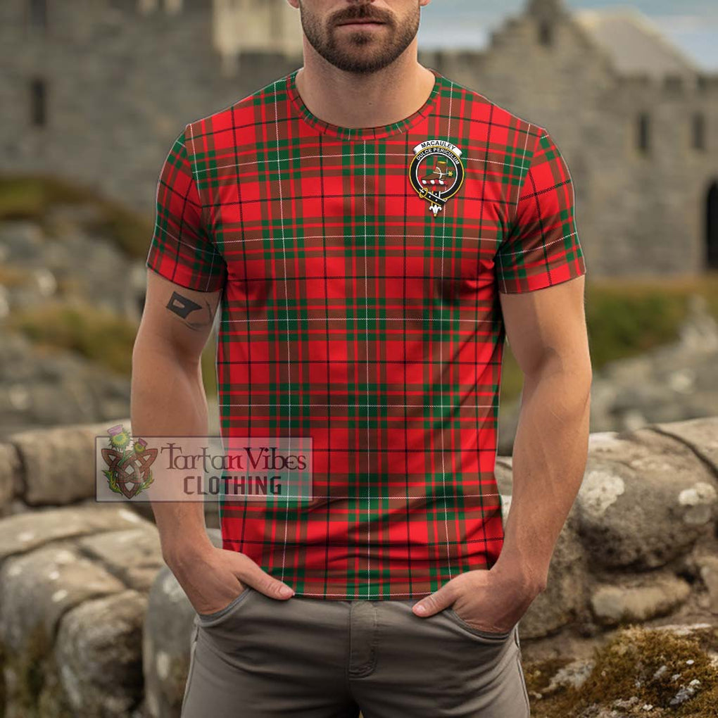 MacAuley Modern Tartan Cotton T-Shirt with Family Crest Kid's Shirt - Tartan Vibes Clothing