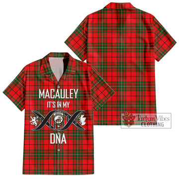 MacAuley Modern Tartan Hawaiian Shirt with Family Crest DNA In Me Style Kid - Tartan Vibes Clothing