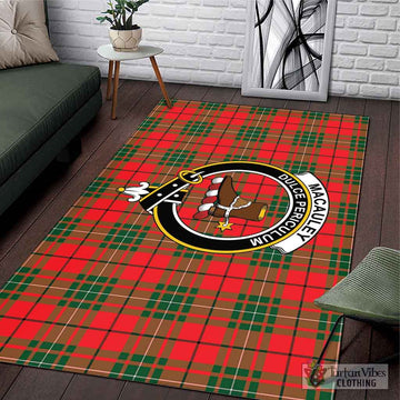 MacAuley Modern Tartan Area Rug with Family Crest L 59*86 inch (150x220 cm) - Tartan Vibes Clothing