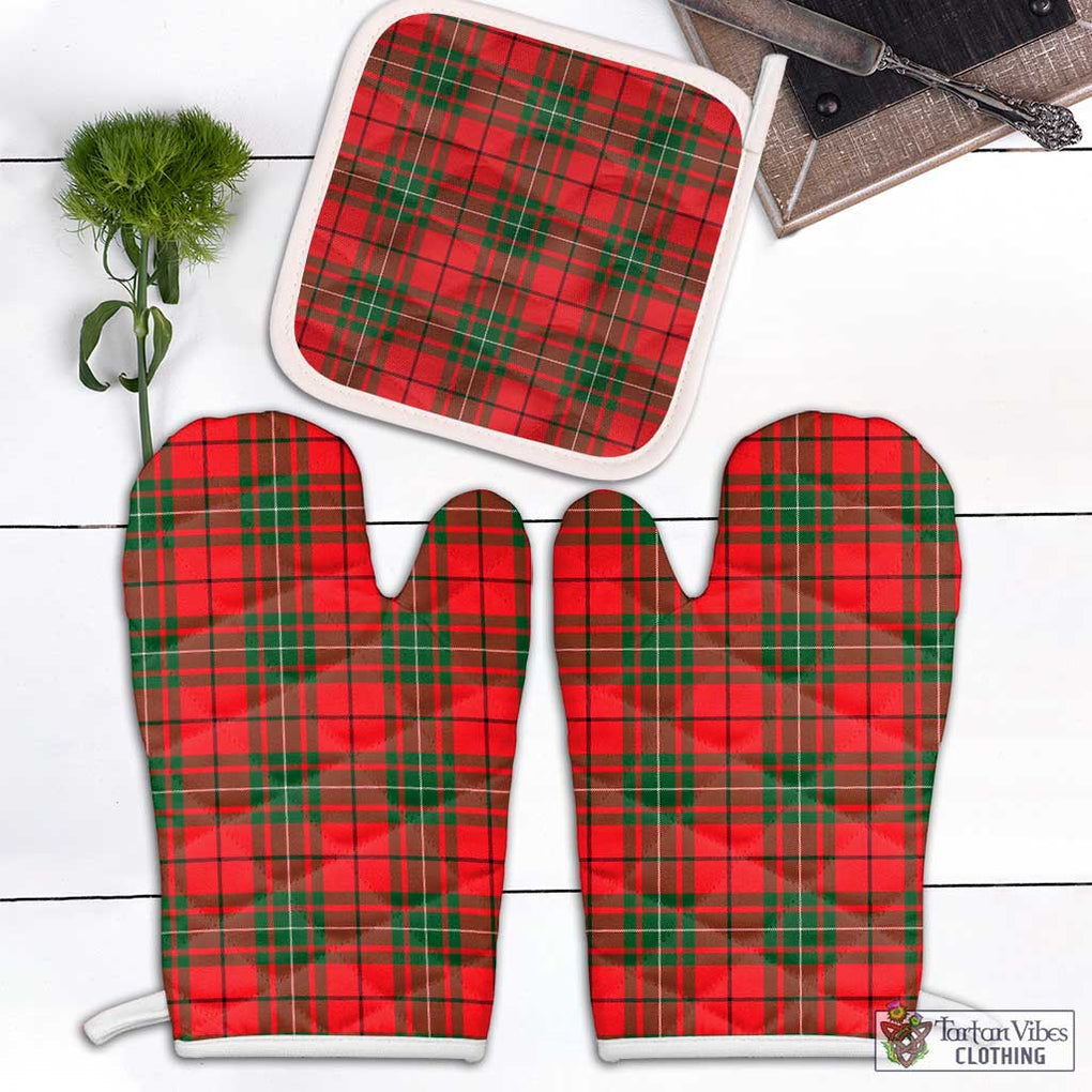 MacAuley Modern Tartan Combo Oven Mitt & Pot-Holder White - Tartan Vibes Clothing