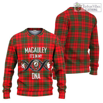 MacAuley Modern Tartan Ugly Sweater with Family Crest DNA In Me Style Unisex - Tartan Vibes Clothing