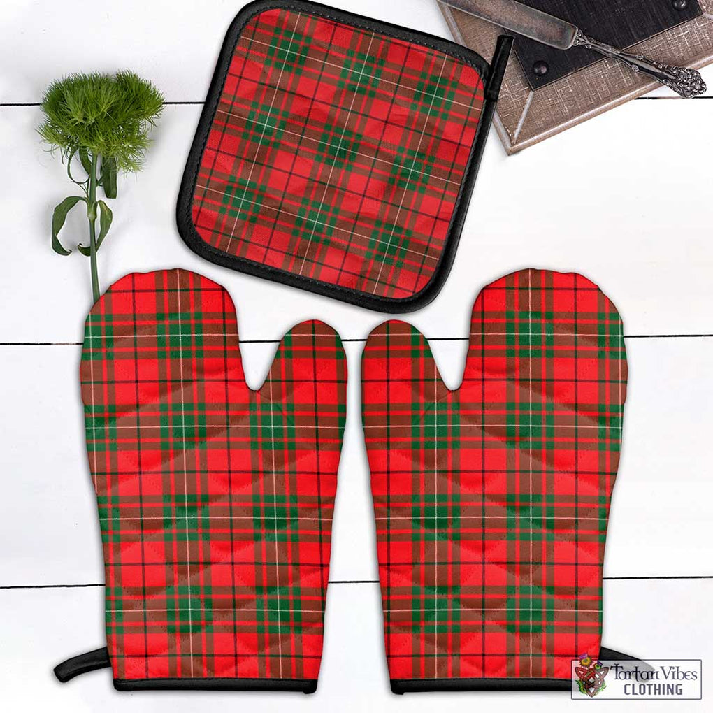 MacAuley Modern Tartan Combo Oven Mitt & Pot-Holder Black - Tartan Vibes Clothing