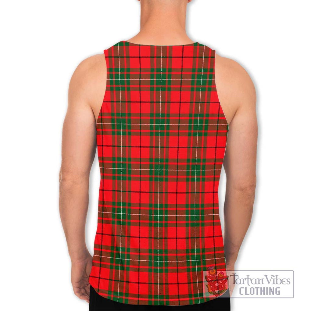 MacAuley Modern Tartan Men's Tank Top with Family Crest DNA In Me Style - Tartan Vibes Clothing