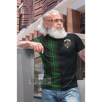 MacAuley of Lewis Tartan Cotton T-shirt with Family Crest and Half Of Me Style Men's Shirt - Tartan Vibes Clothing