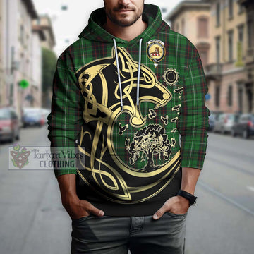 MacAuley of Lewis Tartan Hoodie with Family Crest Celtic Wolf Style Zip Hoodie - Tartan Vibes Clothing