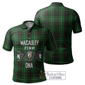 MacAuley of Lewis Tartan Polo Shirt with Family Crest DNA In Me Style - Tartan Vibes Clothing