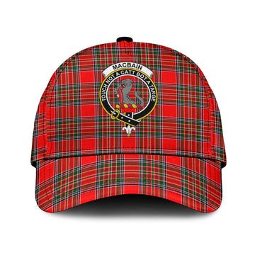 MacBain Tartan Classic Cap with Family Crest