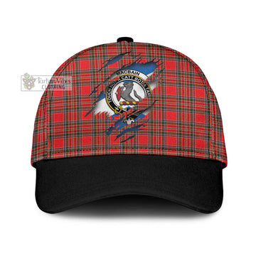 MacBain Tartan Classic Cap with Family Crest In Me Style