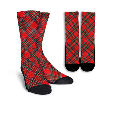 MacBain Tartan Crew Socks Cross Style