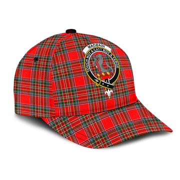 MacBain Tartan Classic Cap with Family Crest