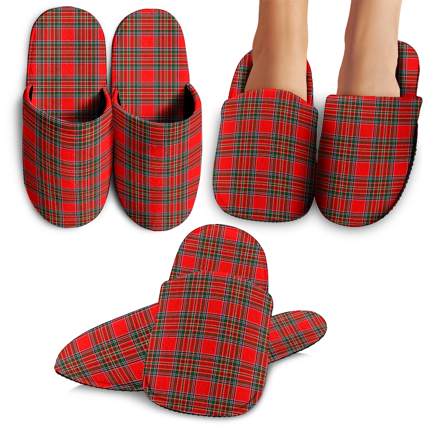 MacBain Tartan Home Slippers - Tartanvibesclothing
