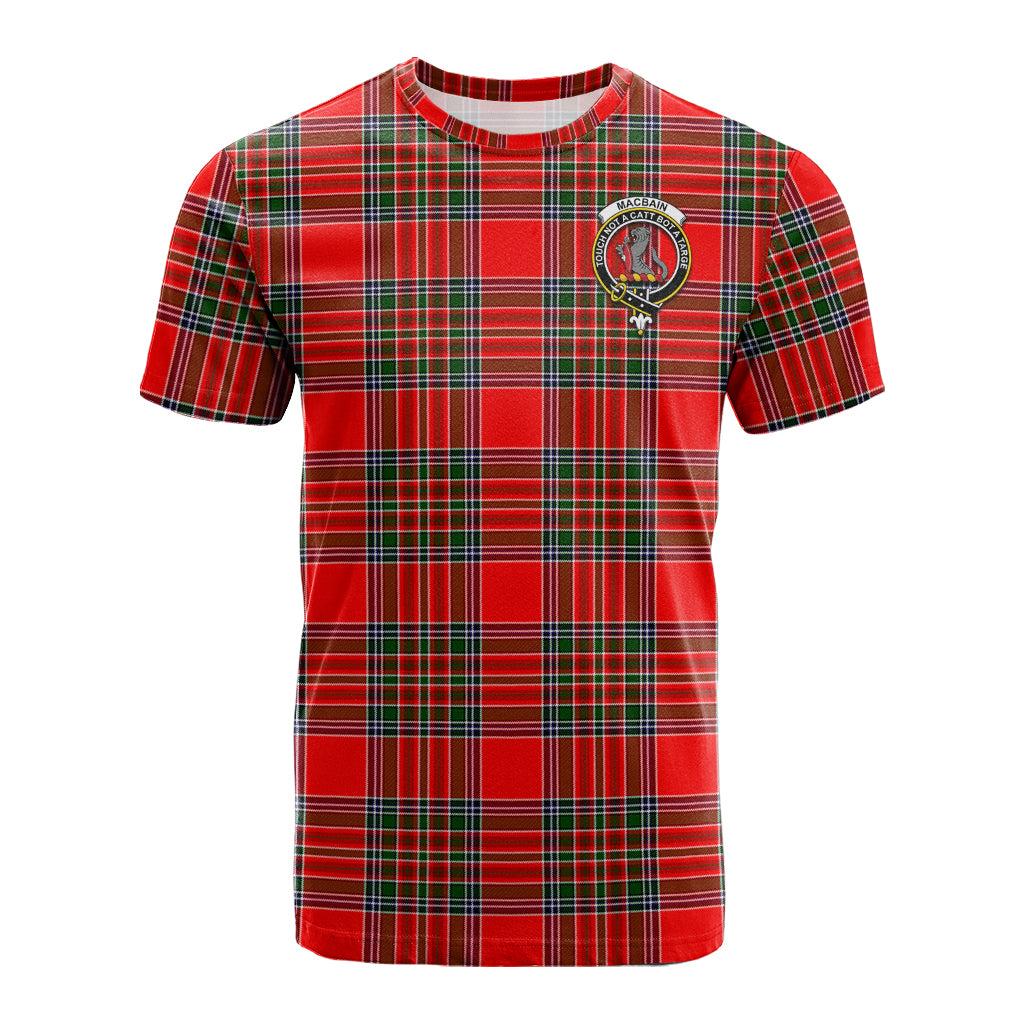 MacBain Tartan T-Shirt with Family Crest - Tartan Vibes Clothing