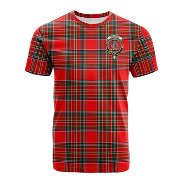 MacBain Tartan T-Shirt with Family Crest - Tartan Vibes Clothing