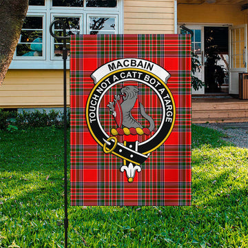 MacBain Tartan Flag with Family Crest