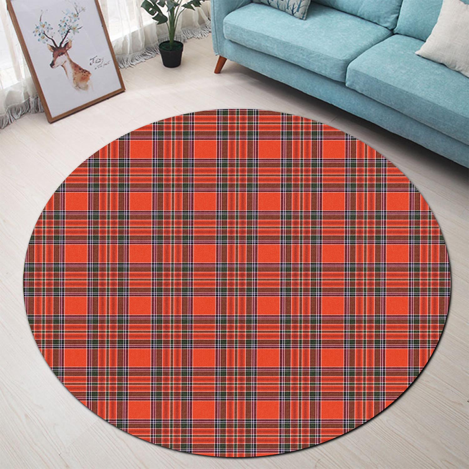 MacBain Tartan Round Rug - Tartan Vibes Clothing