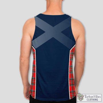MacBain Tartan Men's Tanks Top with Family Crest and Scottish Thistle Vibes Sport Style