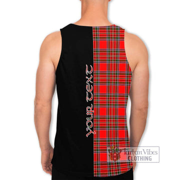 MacBain Tartan Men's Tank Top with Family Crest and Half Of Me Style