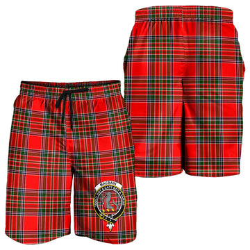 MacBain Tartan Mens Shorts with Family Crest