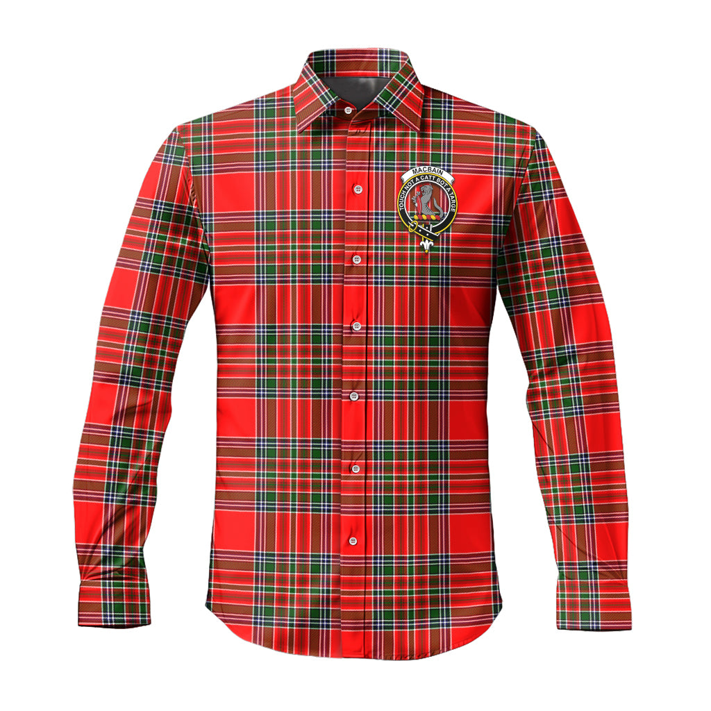 macbain-tartan-long-sleeve-button-up-shirt-with-family-crest