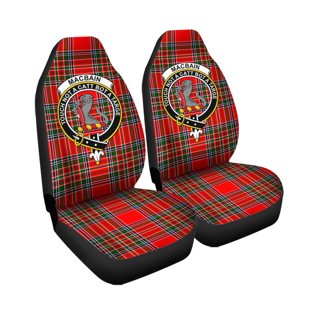 MacBain Tartan Car Seat Cover with Family Crest - Tartanvibesclothing